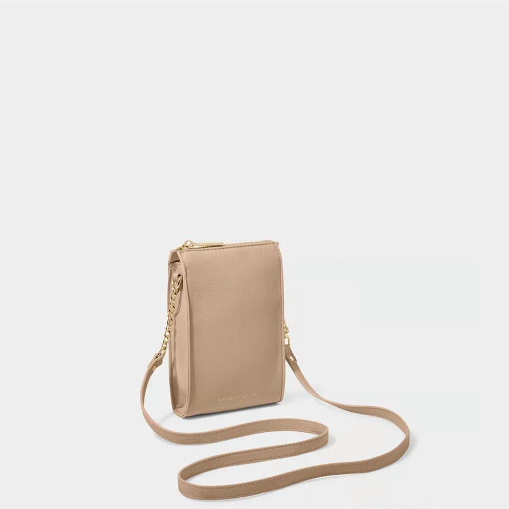 NEW KATIE LOXTON women's lana slim crossbody bag in soft tan